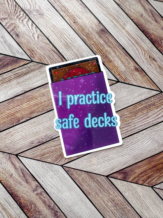 MTG Practice Safe Decks Sticker