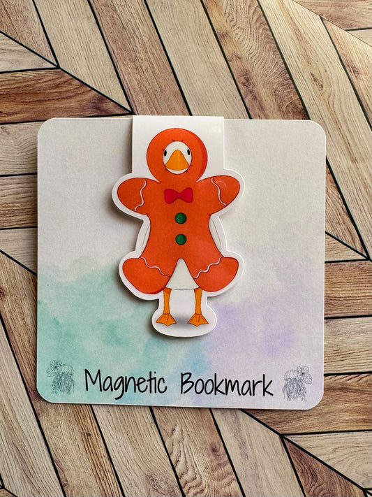 Silly Christmas Goose Magnetic Bookmark