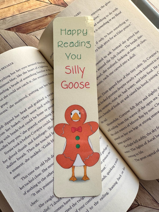 Silly Christmas Goose Bookmark