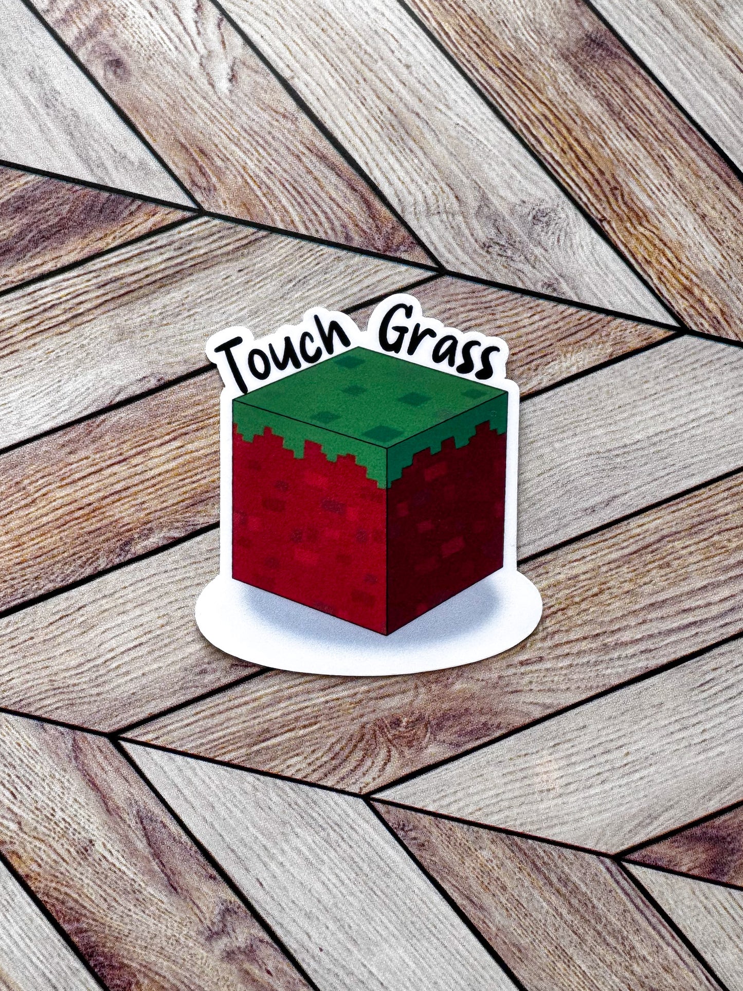 Touch Grass Sticker
