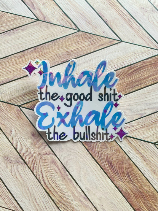 Inhale Exhale Sticker