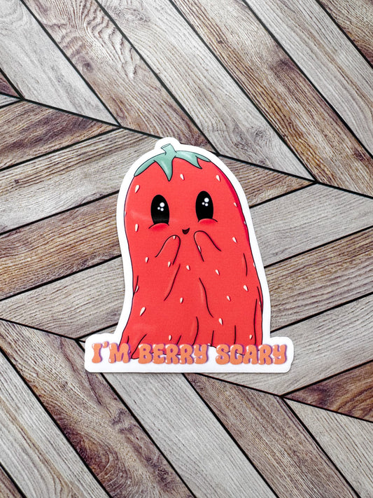 Berry Scary Ghost Sticker